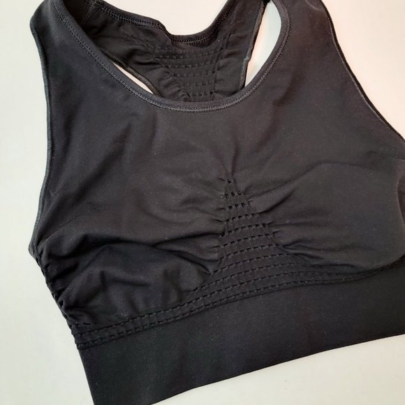 Sweaty Beatty Stamina Size Small Workout Sports Bra Top Black - Picture 3 of 9